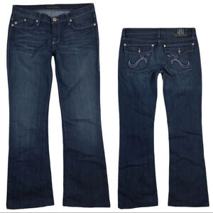 WJ383 Rock & Republic Kurt low rise Boot Jeans 30
